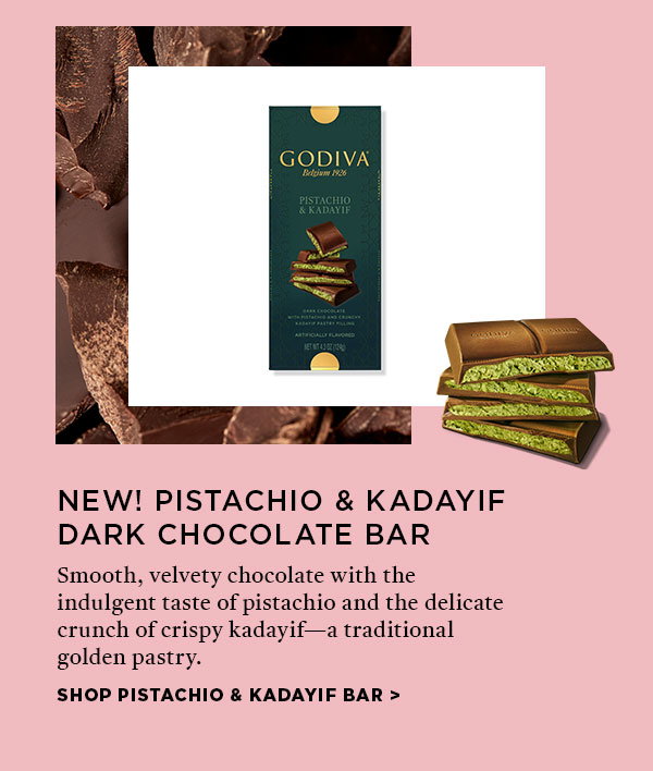 NEW! PISTACHIO & KADAYIF DARK CHOCOLATE BAR