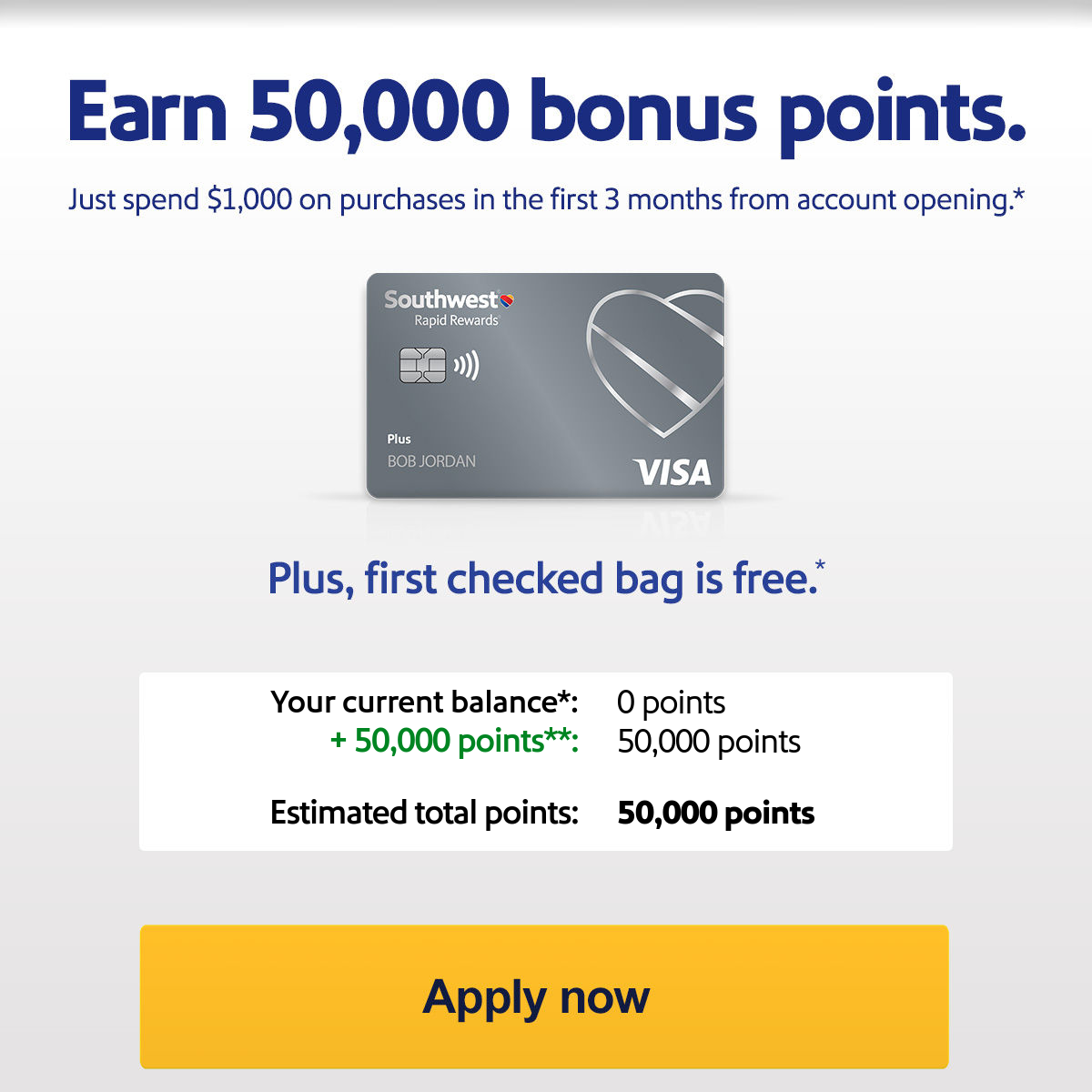 Earn 50,000 bonus points.  [Apply now]