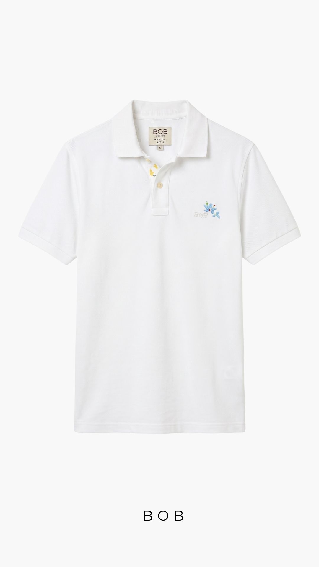 Polo Front blanc