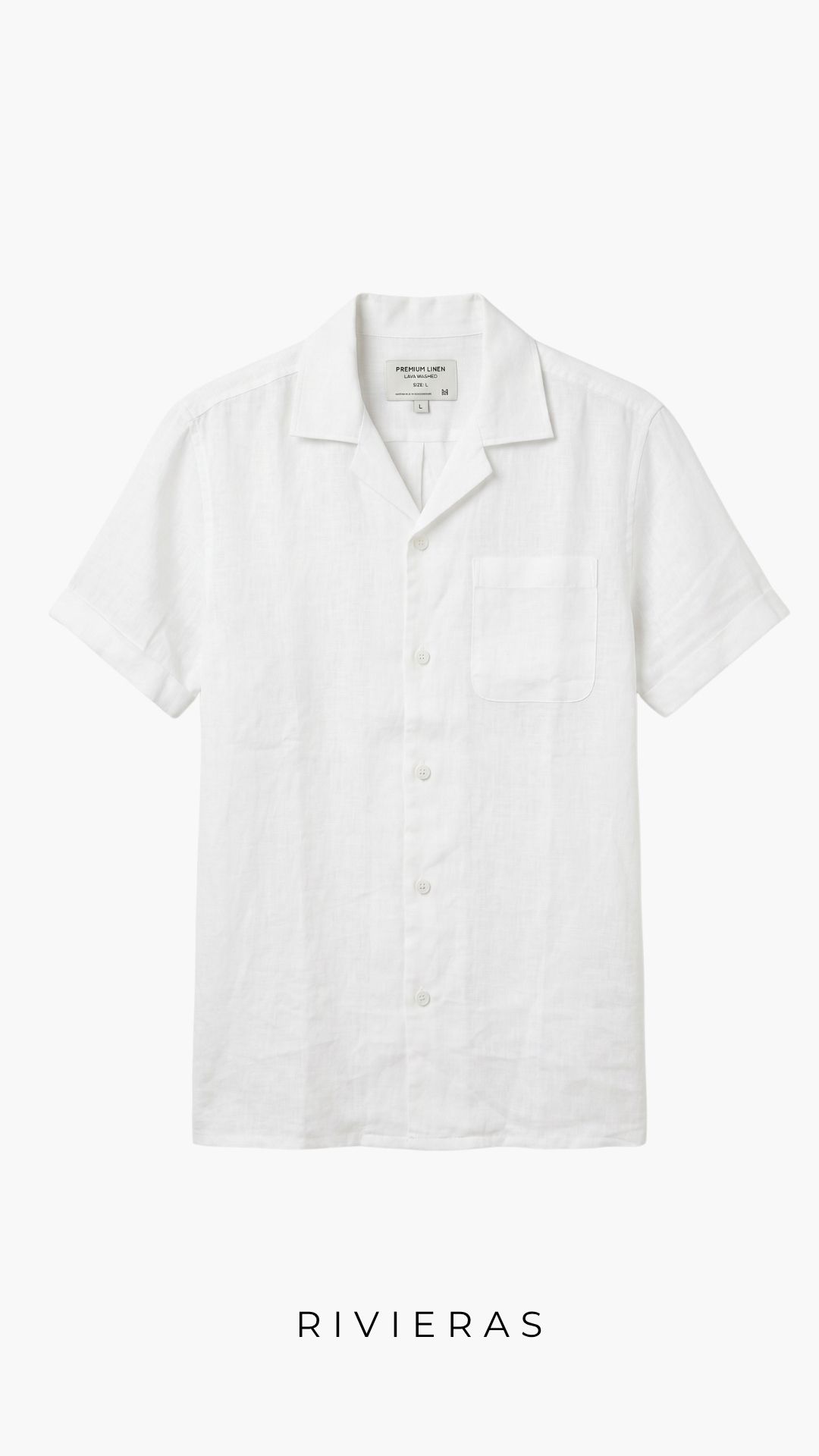Chemise en lin Canaries blanc