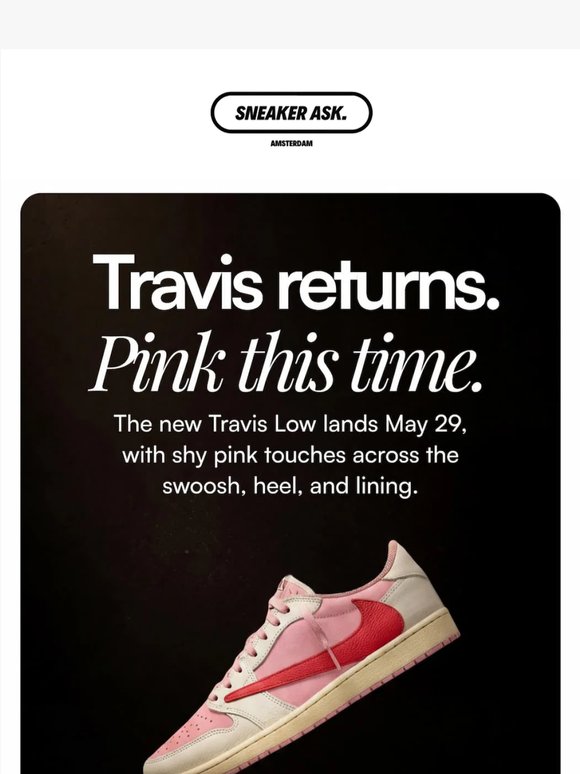 Travis Pink Pack lands May 29. Get on the list. 📝