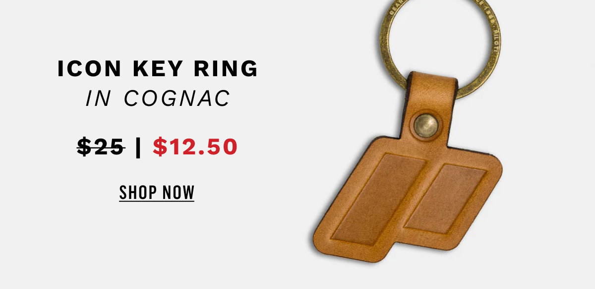 Icon Key Ring Cognac