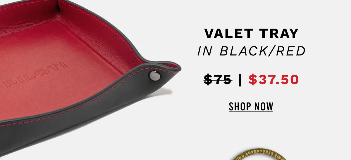Valet Tray Black/Red