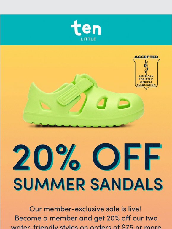 Sandal season started without you