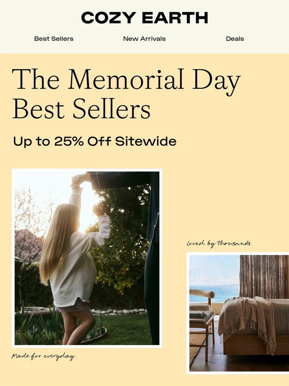25% Off. Best Sellers Going Fast.