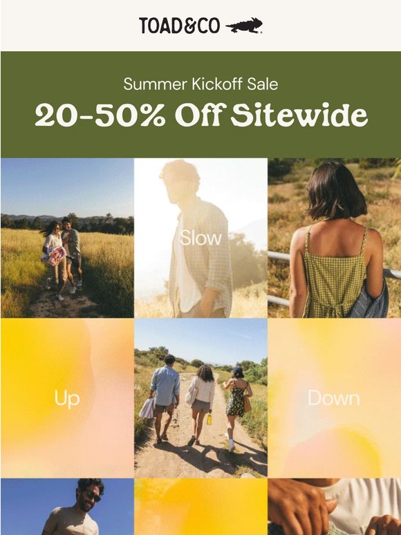 20% Off Sitewide Starts Now