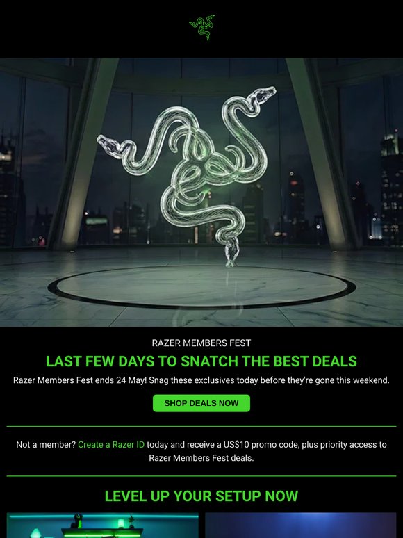 Last Call: Razer Members Fest Ends Soon!