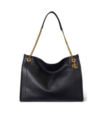 Bolso tote Bradley de piel granulada negro