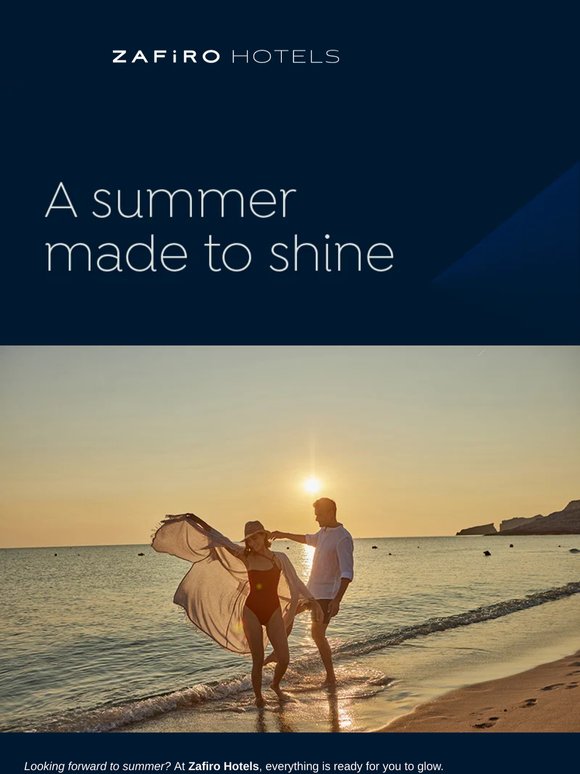 Now is the time to shine ☀️ Summer holidays with up to 25% off