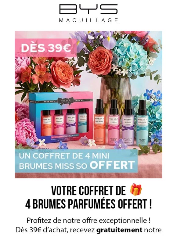 4 brumes OFFERTES dans votre commande 😍