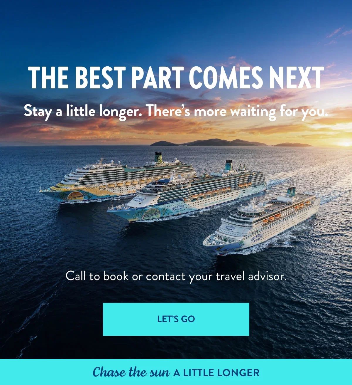 Call to book or contact your travel advisor.