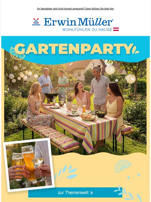Gartenparty - lassen Sie uns den Sommer feiern!