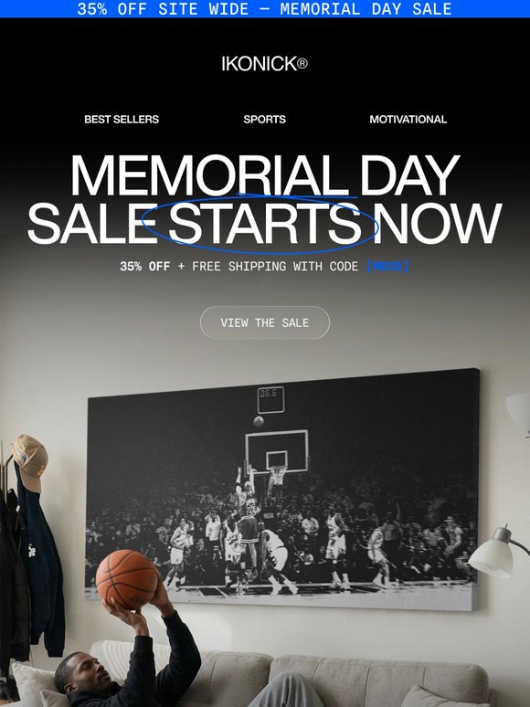 Memorial Day Sale Starts Now