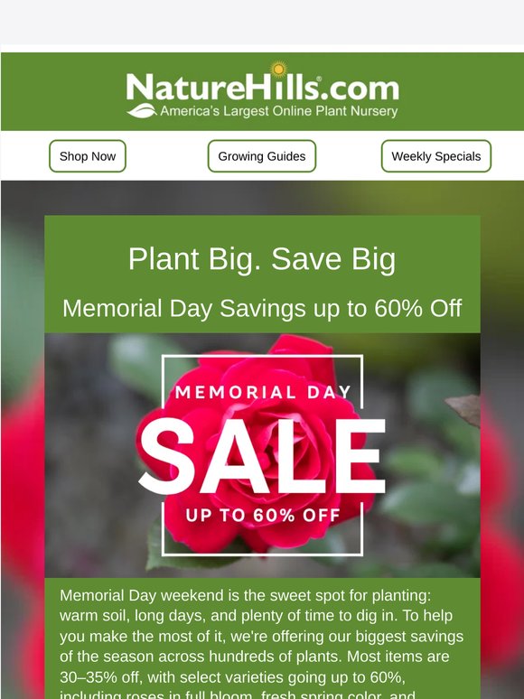 Grow Your Garden: Save Up to 60%!
