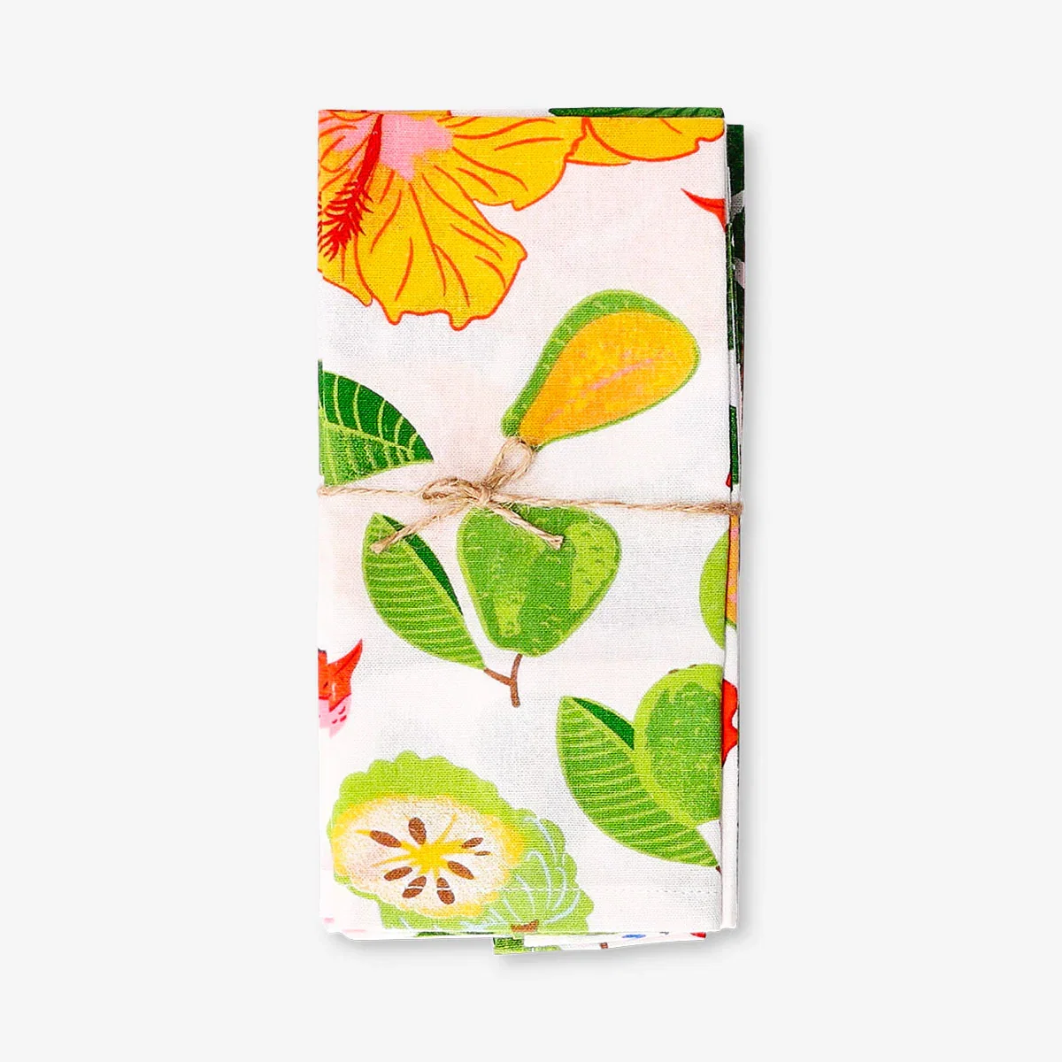 Image of Fabric napkins with tropical print - 2 pcs