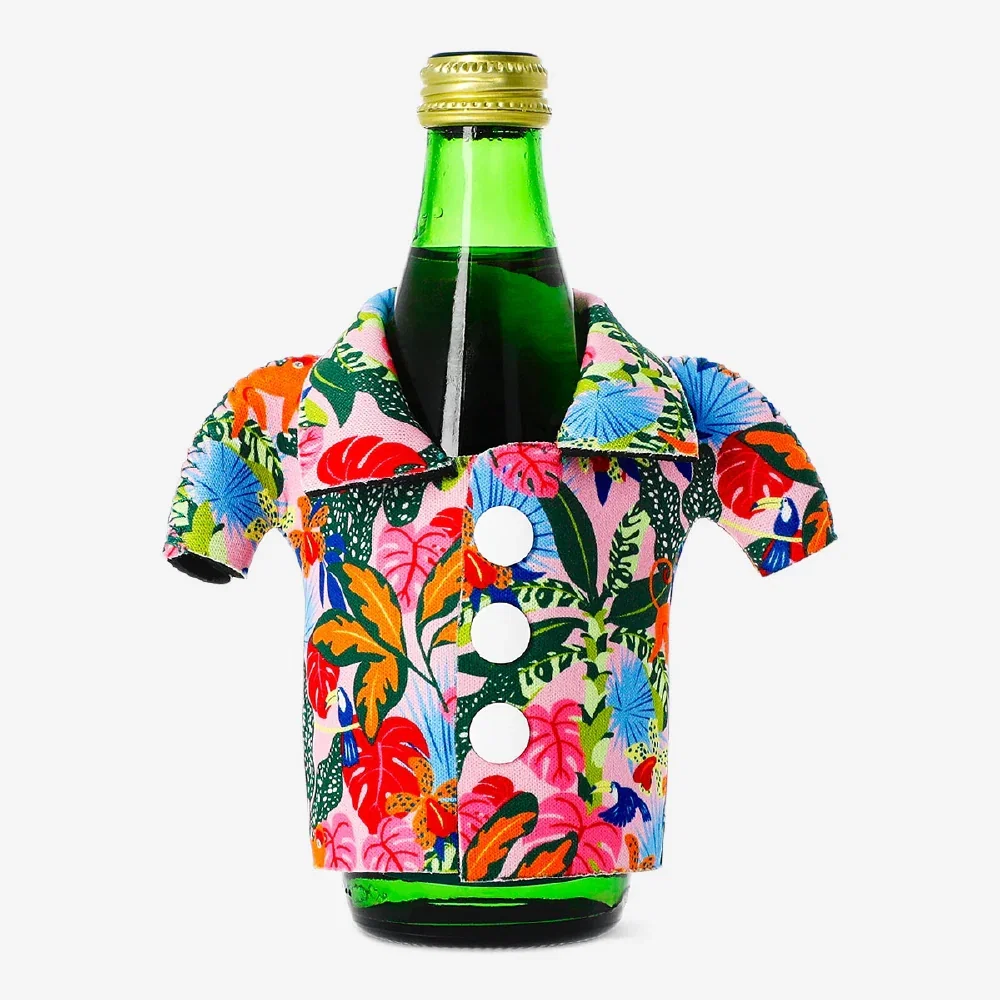 Image of Thermal bag for cup with tropical print