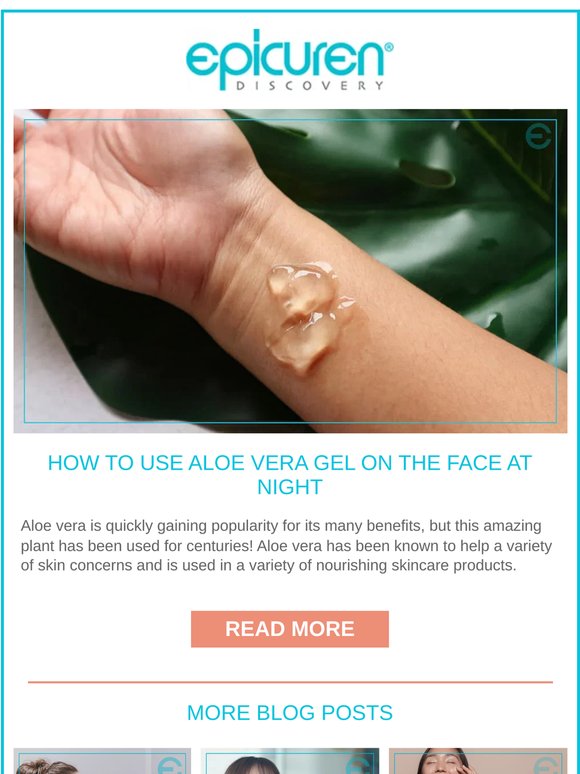 How To Use Aloe Vera Gel On The Face At Night 😌