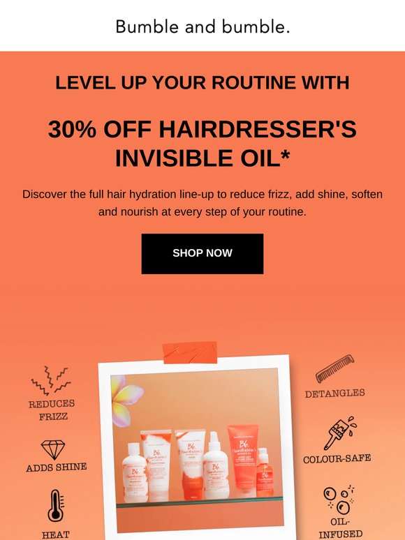 Get 30% off your hair hydration dream team