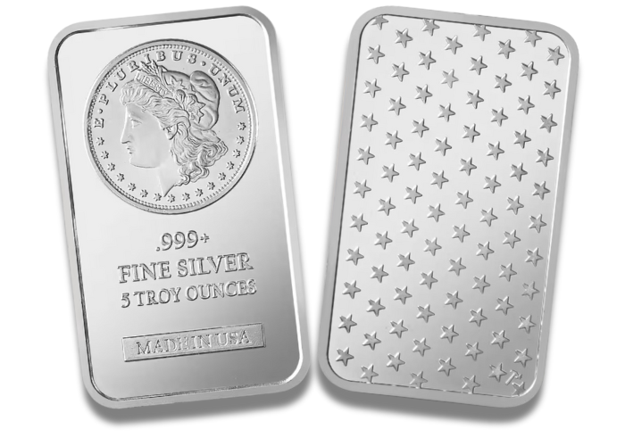 ON SALE: 5 oz SilverTowne Morgan Silver Bar (New)