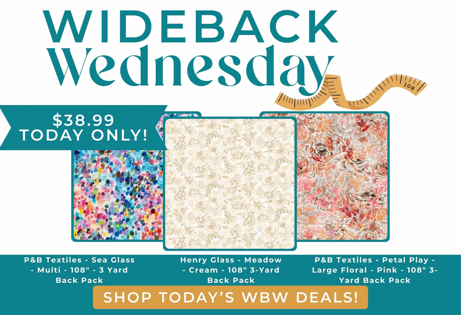 Wide Back Wednesday Deals