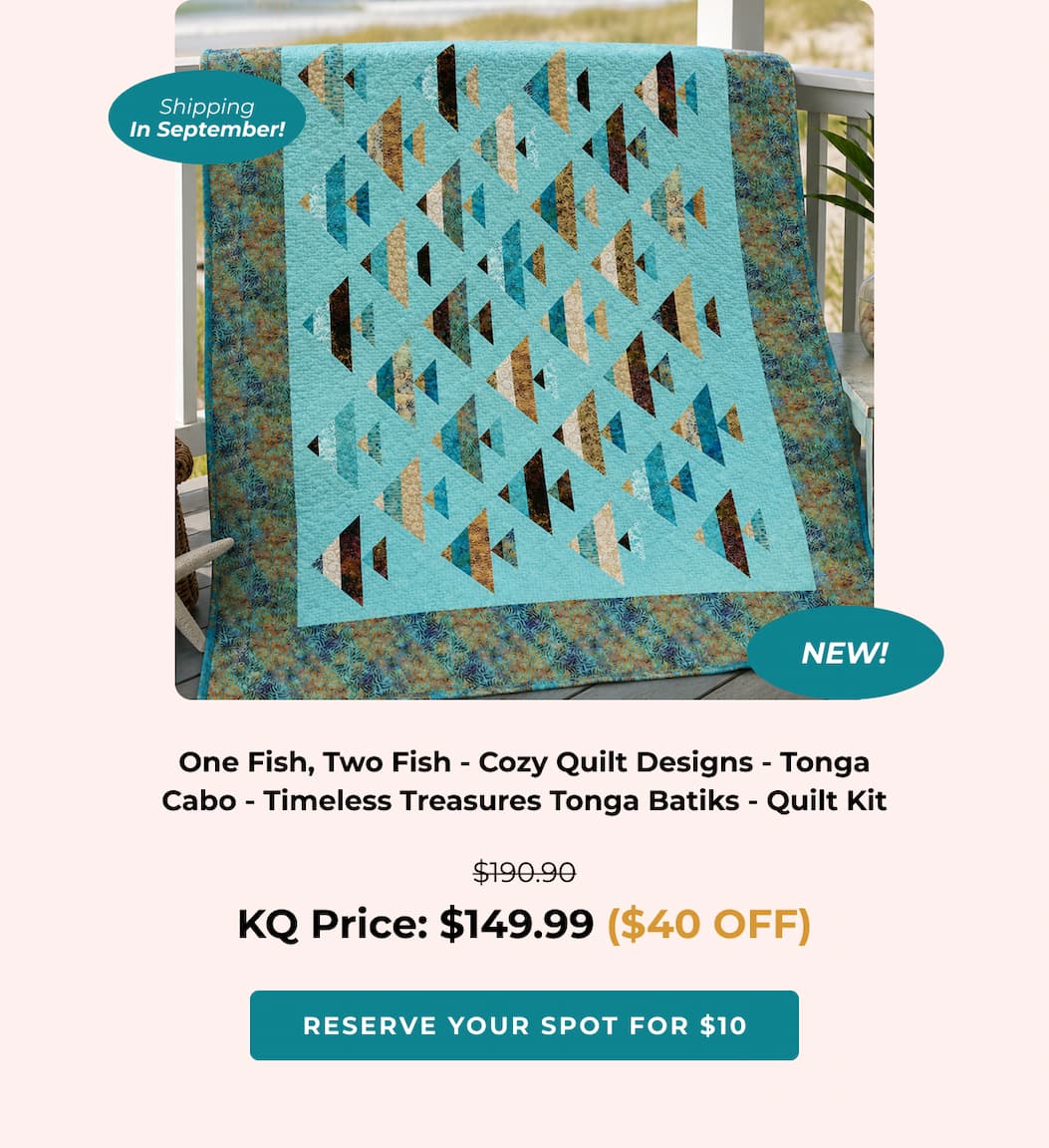 One Fish, Two Fish Quilt Kit