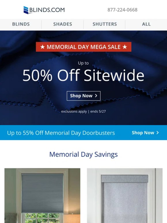 🛍️ Memorial Day sale: 50% off!
