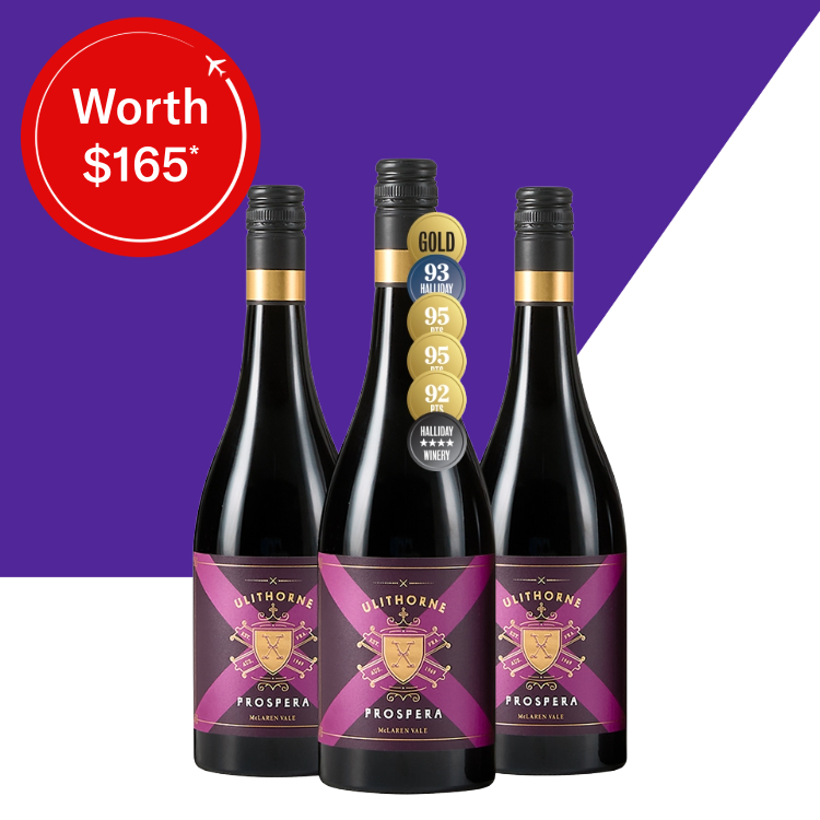 3x free McLaren Vale Shiraz worth $165*