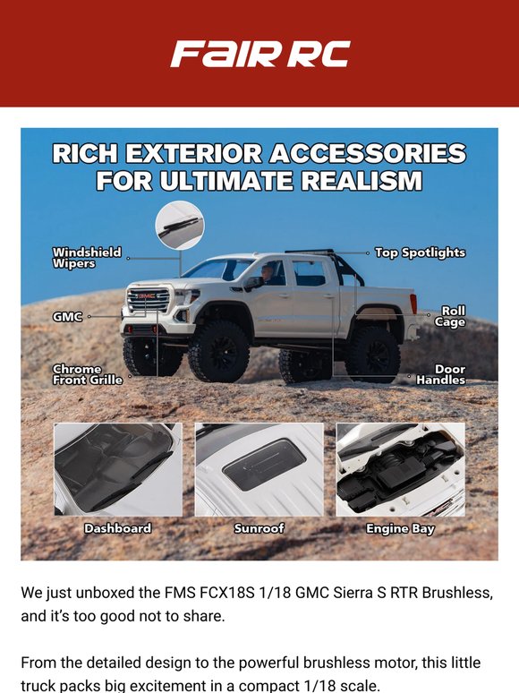 Unbox the Action – FCX18S GMC Sierra