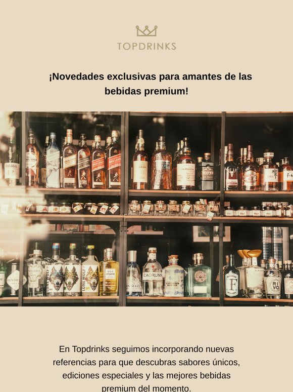 Bienvenido a tu tienda de bebidas premium