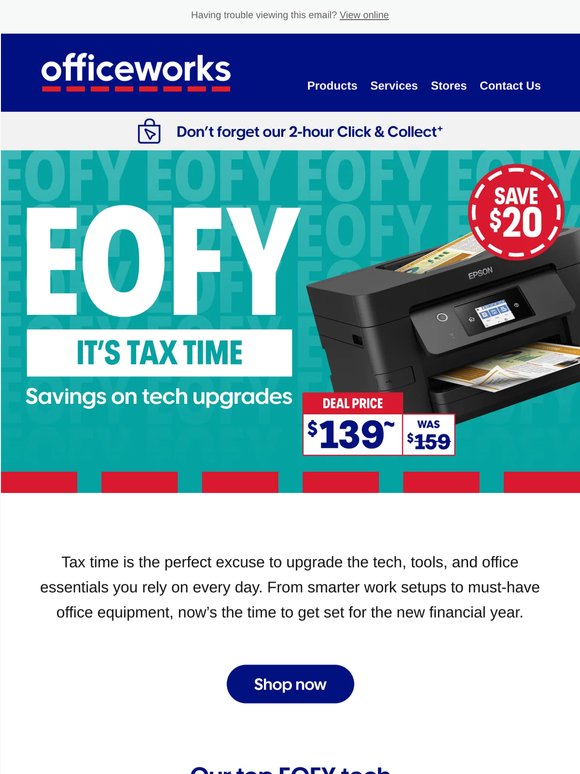 Tax time deals on tech upgrades 🖨️