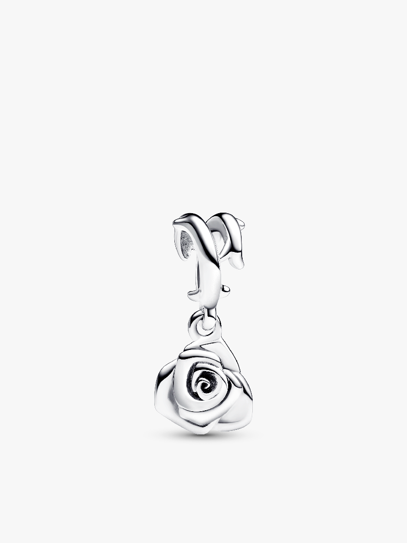 Rose in Bloom Dangle Charm
