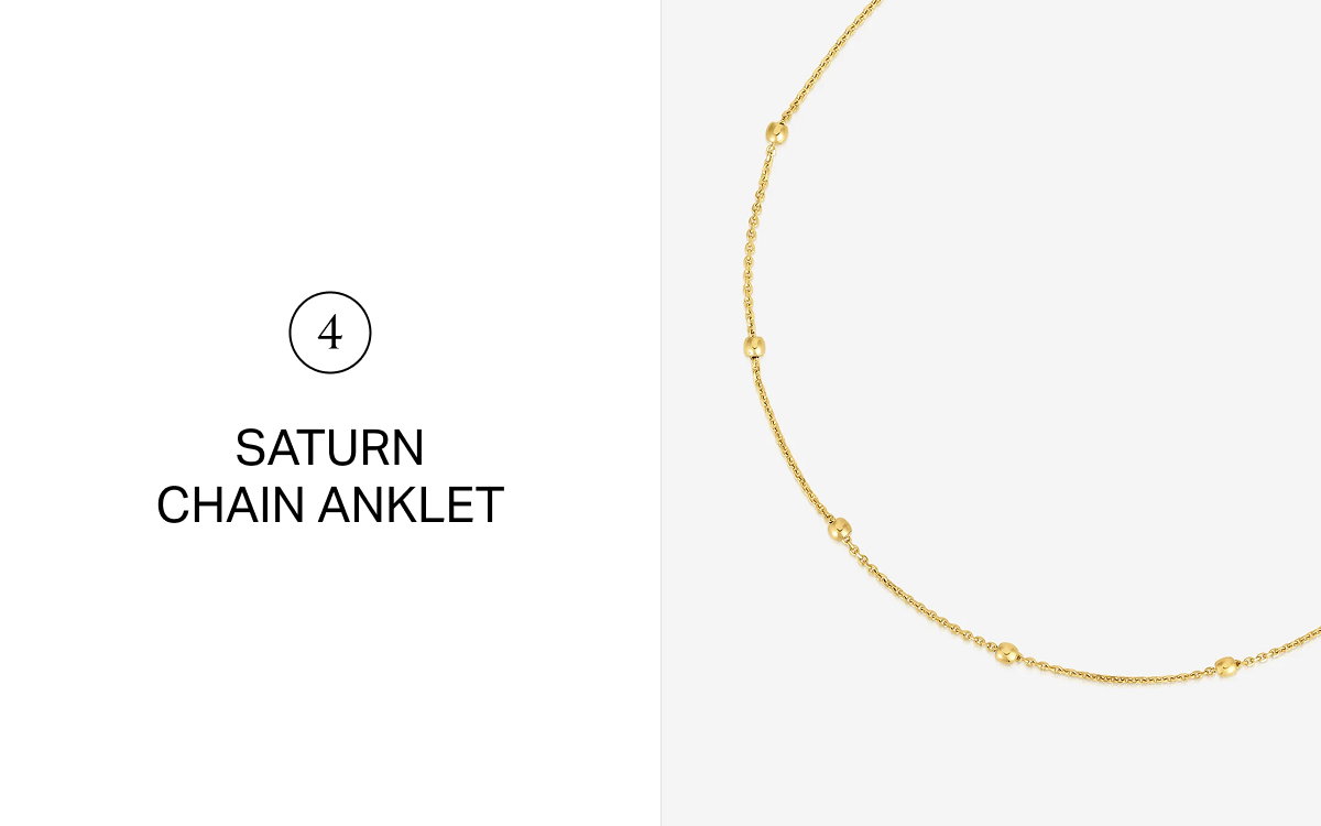 Saturn Chain Anklet