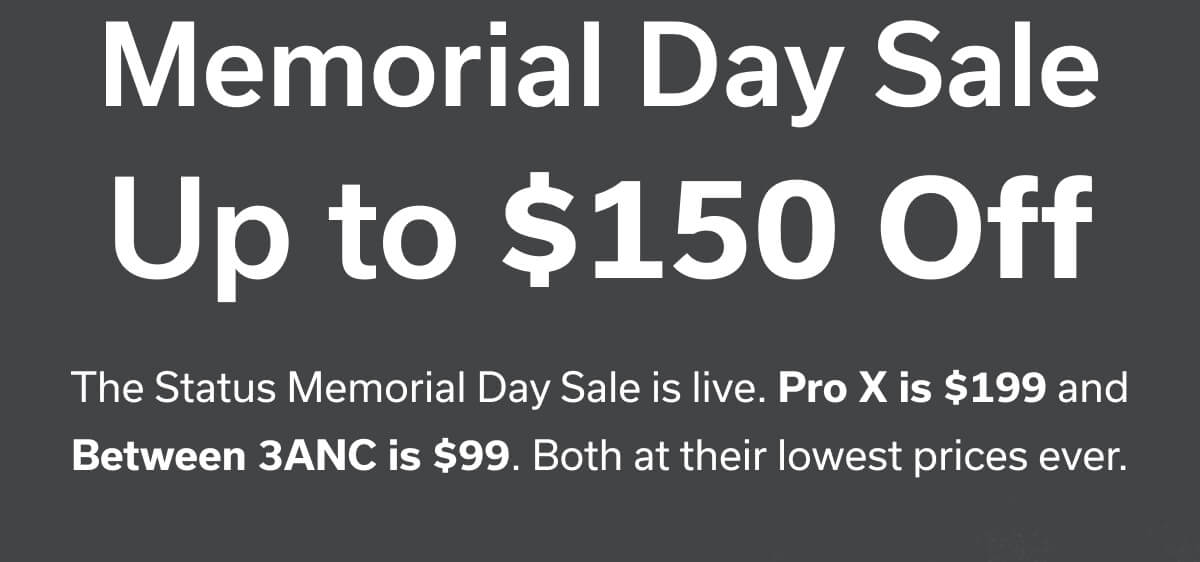 Memorial Day Sale - Up to $150 Off