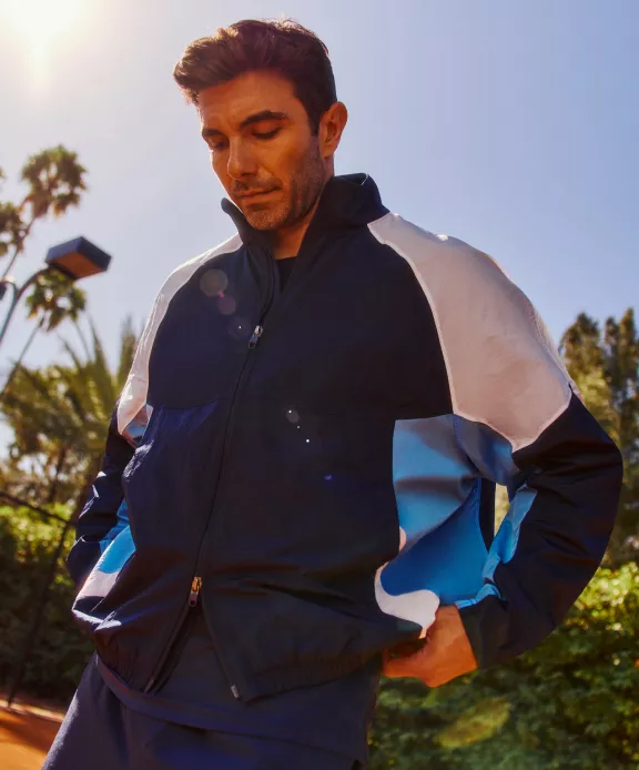 Nylon Oversized Track Jacket