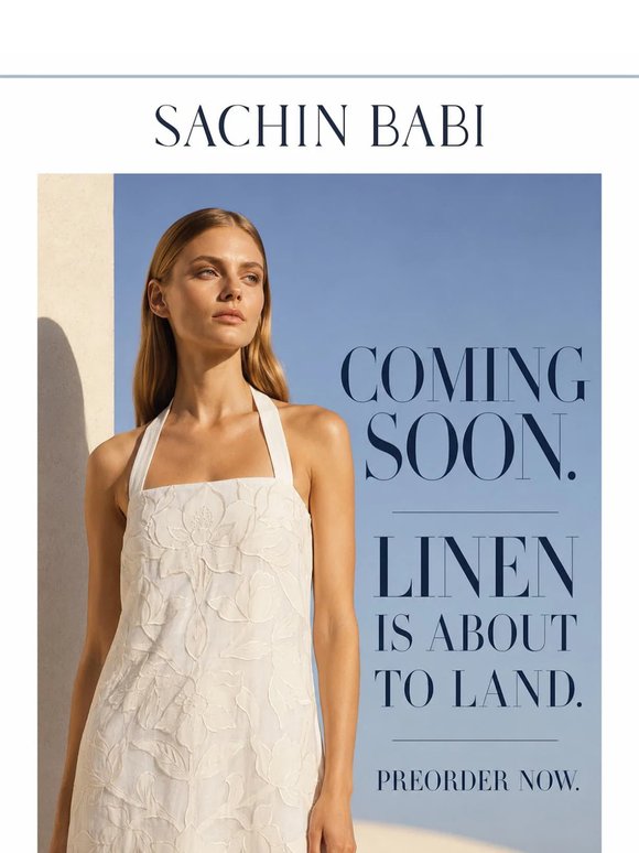 Linen Is About To Land.