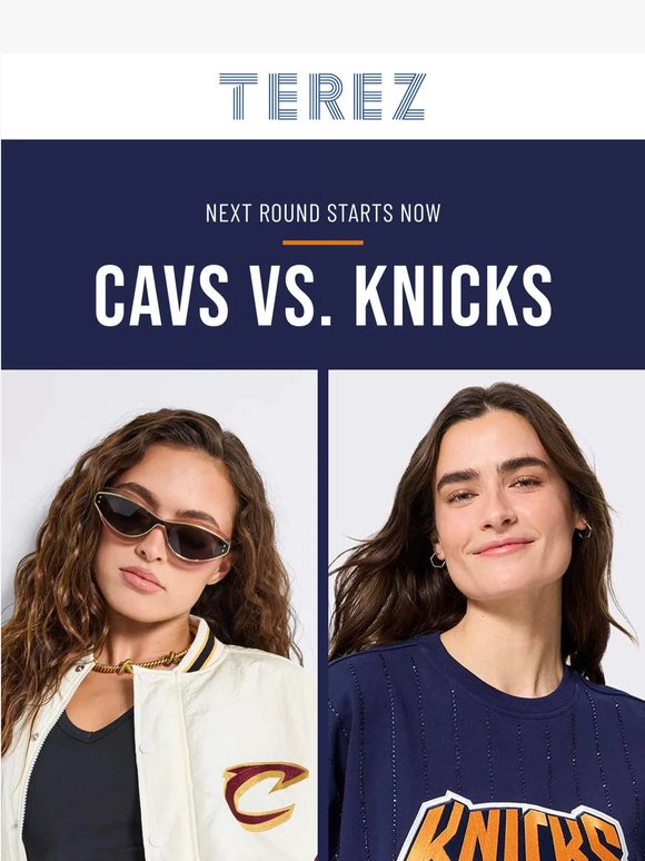 Knicks vs. Cavs. Shop Your Team.