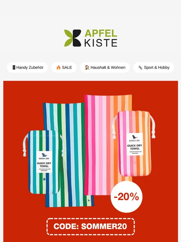 ☀️ Spare 20% auf alles für den Sommer