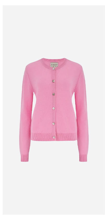 Plain Cardi In Candy