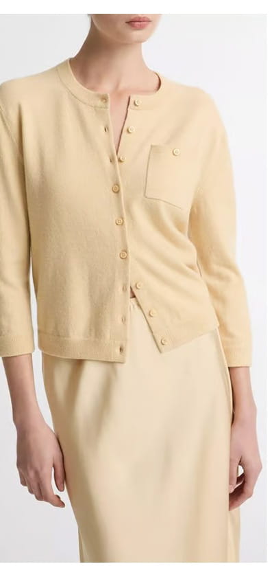 Pocket Cardigan In Chamomile