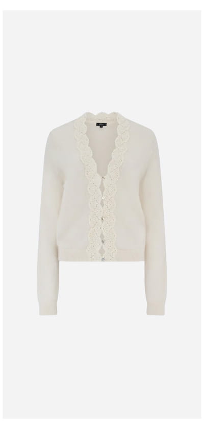 Mer Cardigan In Ivory