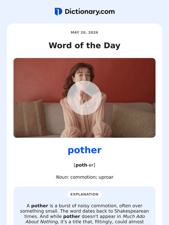 Is "Pother" Worth the Fuss?