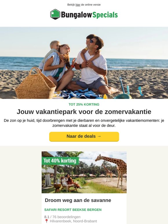 Deze huisjes zijn normaal volgeboekt ☀️