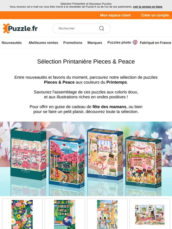 Sélection Printanière et Nouveaux Puzzles