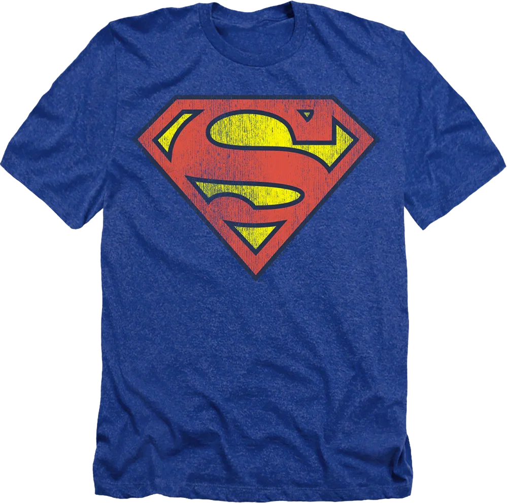 Royal Heather Superman Logo DC Comics T-Shirt