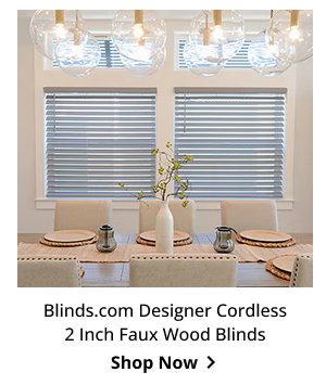 Blinds.com Designer Cordless 2 Inch Faux Wood Blinds | Shop Now >
