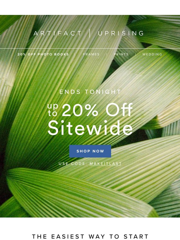 Don't miss up to 20% off