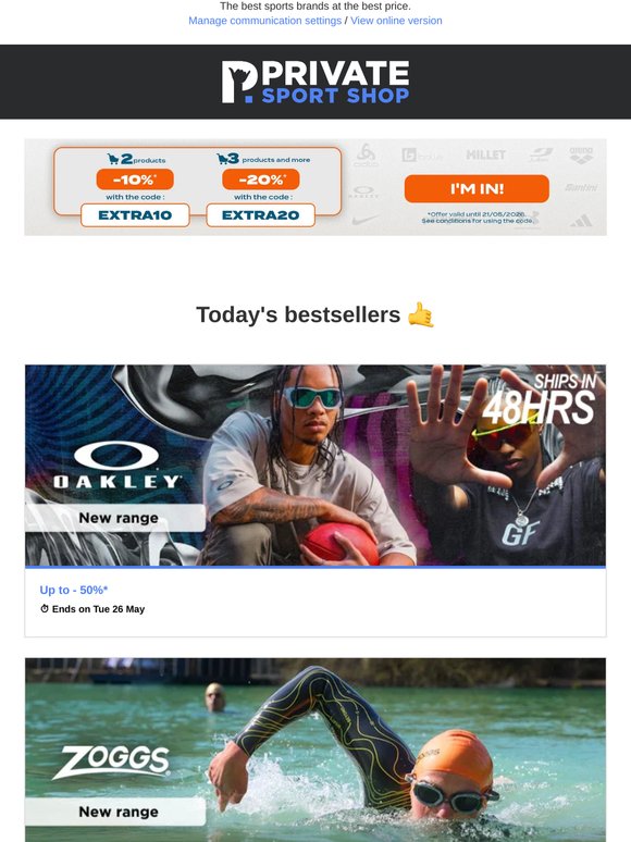 Oakley clothing up to -50% off | Zoggs, Sidi, HV Polo Imperial Riding, Horse Pilot...