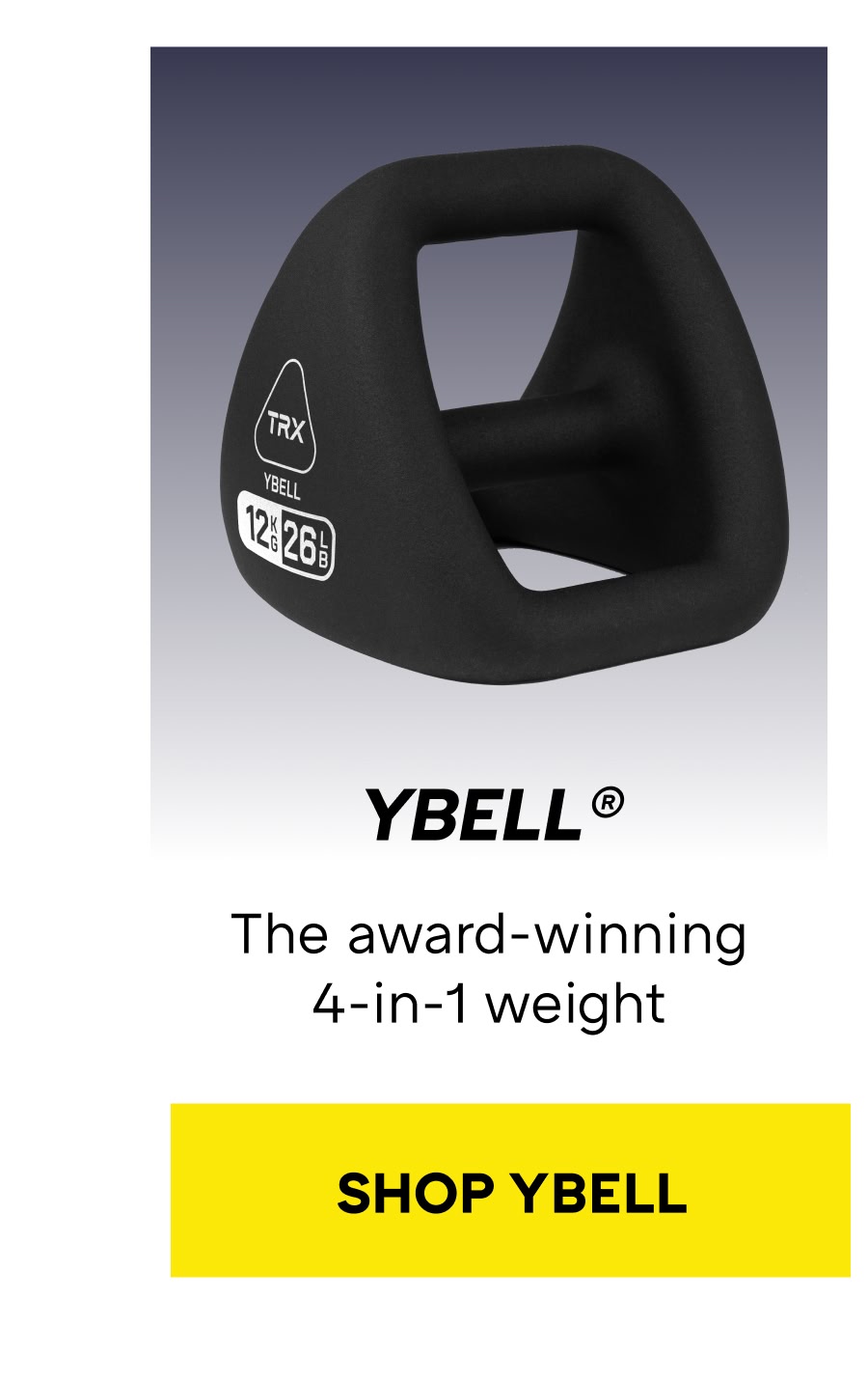 YBELL® The award-winning 4-in-1 weight
