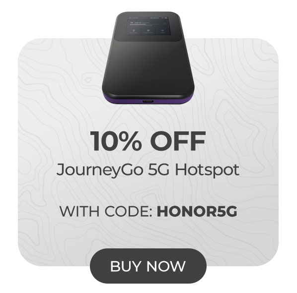 10% Off JourneyGo 5G Hotspot