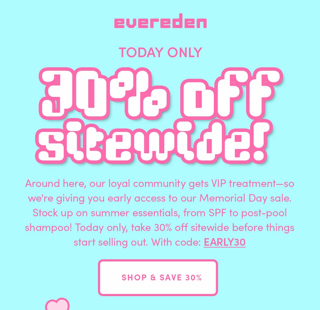 Shop & Save 30%